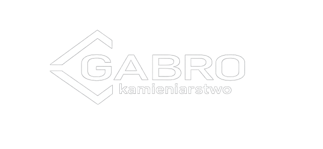 Gabro logo białe